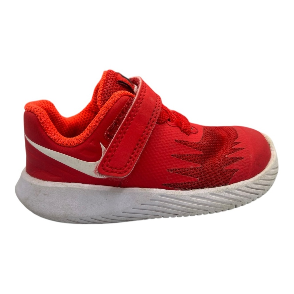 Nike Star Runner Red White Toddler Kids Running Shoes 907255-601 Size 5C